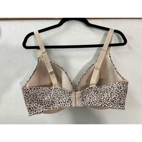 Playtex Secrets Plunge Underwire Bra Size 40DD Style 4139 Leopard MobWife - Picture 5 of 8